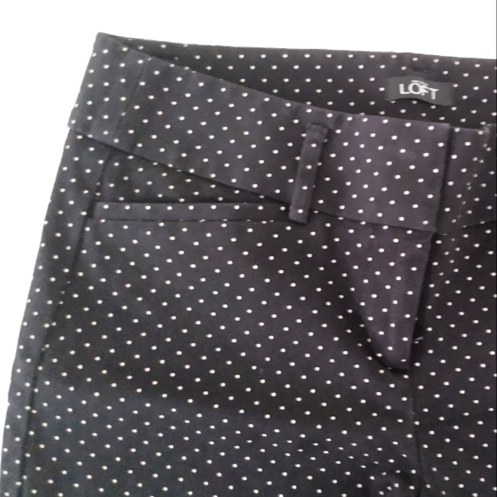 LOFT by Anne Marisa Ankle Pants Black & Beige  Size 0